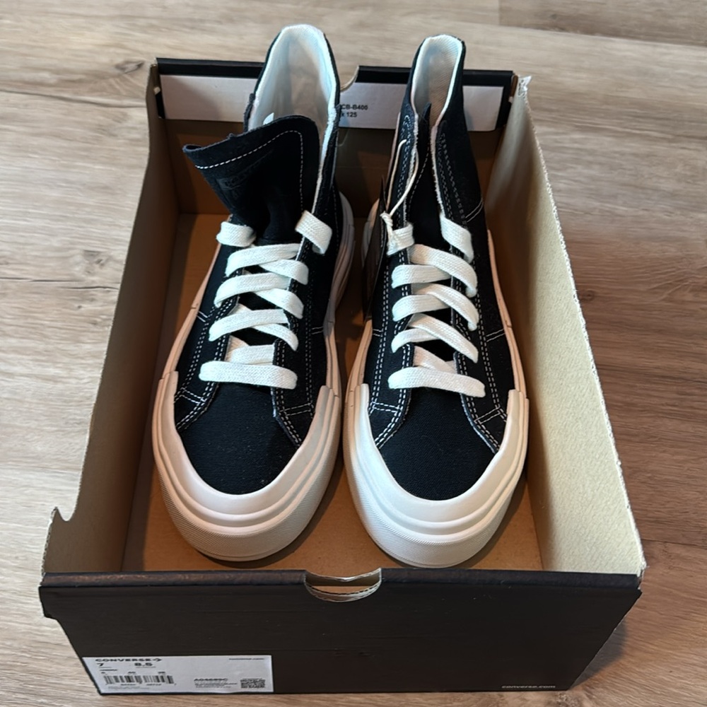 Converse Black Chuck Taylor All Star Cruise Sneakers Tops sz W8.5 M7 - Picture 10 of 13